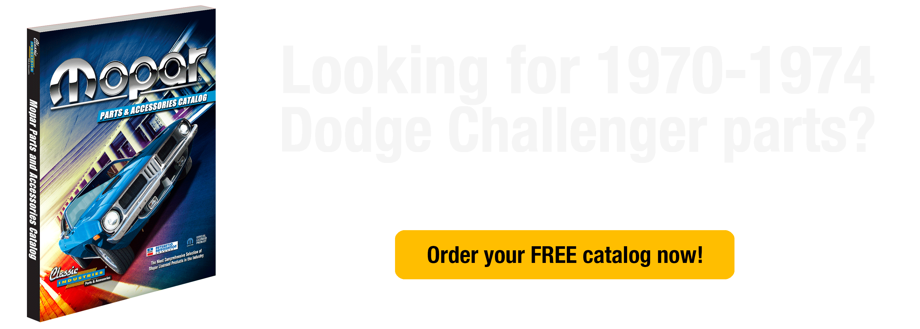 Catalog Request 19701974 Dodge Challenger Parts